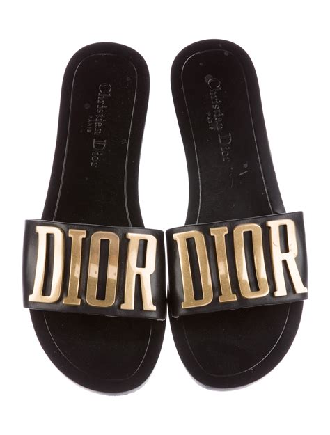 dior slides women black|Dior Women's Sandals for sale .